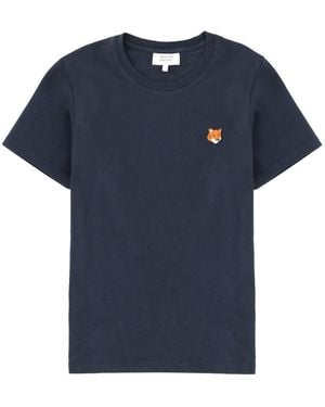 Maison Kitsuné "Fox Head" T-Shirt - Blue