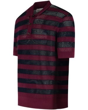 Dries Van Noten Wool-Blend Polo Shirt in Grey for Men | Lyst UK
