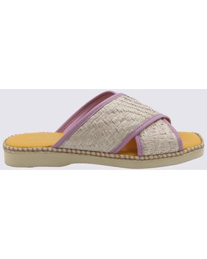 Hogan And Lilac Leather Flats - Brown