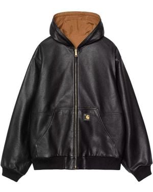 Carhartt Leather Outerwears - Black
