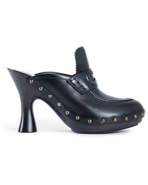 サンダル・ミュール Burberry Black Leather Mules Burberry Black Leather Mules | italist