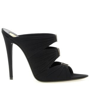 Saint Laurent 'Emilie' Mules - Black