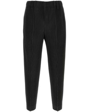 Homme Plissé Issey Miyake Trousers - Black