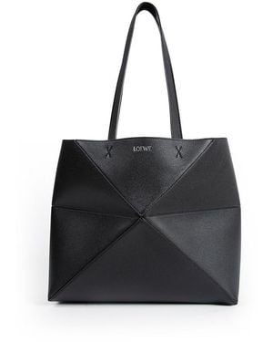 Loewe Tote Bags - Black