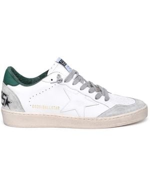 Golden Goose Ball Star Leather Trainers - White