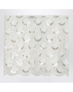 ROTATE BIRGER CHRISTENSEN Mini Skirt With Sequins - White