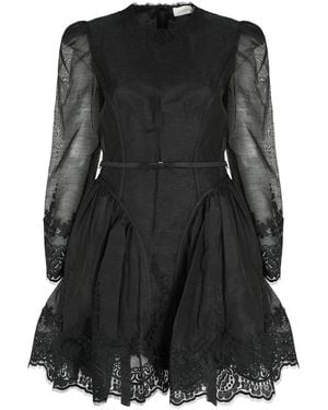 Zimmermann Dress With Lace Finish Hypnotic - Black