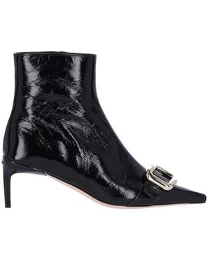 Roger Vivier Viv Canard Pump Boots - Black