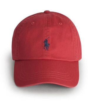 Polo Ralph Lauren Fuchsia Cotton Cap - Red