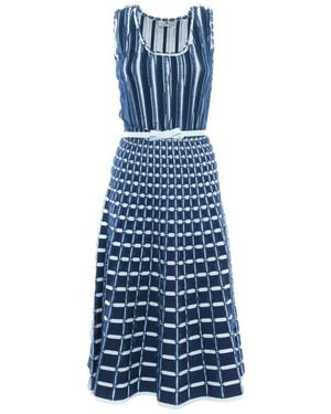 Elisabetta Franchi Midi Dress - Blue