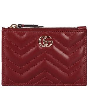 Gucci Leather Keyring - Red