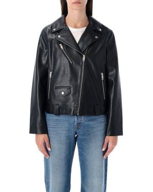 Levi's Kendal Black Eco-leather Moto Jacket