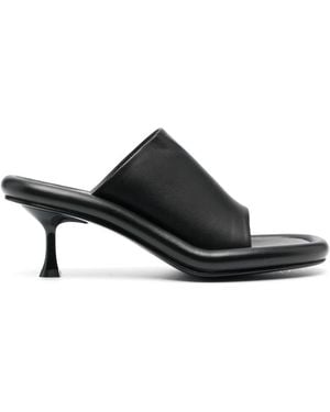 JW Anderson Bumper Mule Kitten Heel Shoes - Black