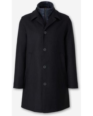 Herno Easy Wool Coat - Blue