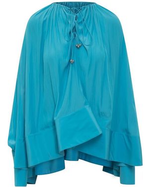 Lanvin Pleated Blouse - Blue