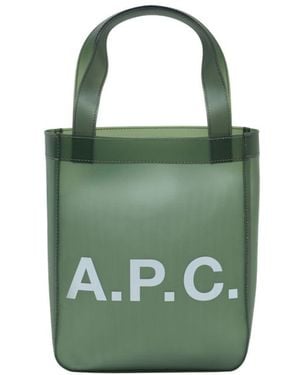 A.P.C. Lou Small Shopper Bag - Green