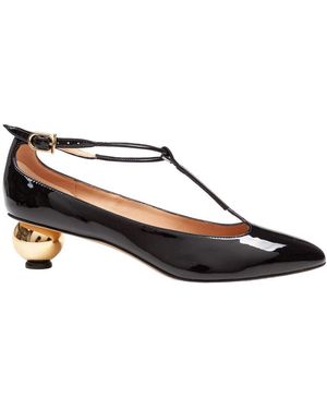 Ferragamo Patent Leather Pump - Brown
