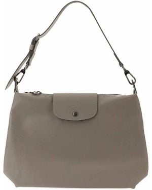 Longchamp Borsa A Spalla "Le Pliage Xtra" Medium - Gray