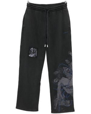 Off-White c/o Virgil Abloh Faded Painting Sweatpants - Gray