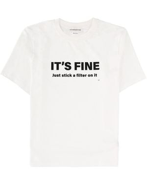 Victoria Beckham "Its Fine, Just Stick A Filter On It" T-Shirt - White