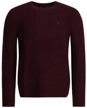 Polo Ralph Lauren Wool And Cashmere Sweater - Purple