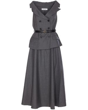 Self-Portrait Dresses - Gray
