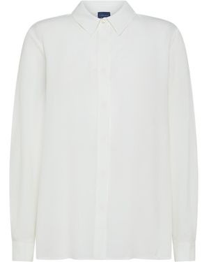 Marina Rinaldi Betty Silk Shirt - White