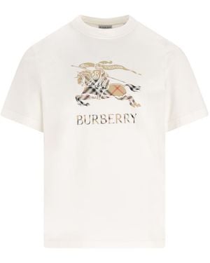 Burberry T-Shirt And Polo Shirt - White