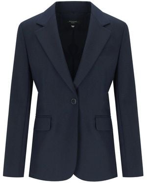 Weekend by Maxmara Lamine Single-Breasted Blazer - Blue