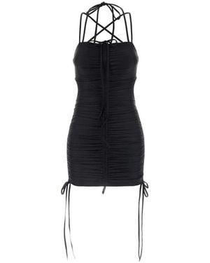 Balenciaga Ruched Mini Dress - Black