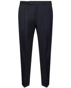 Pantaloni Torino Rebel Wool Tailored Pants Clothing - Blue