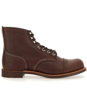 Red Wing Classic Leather Lace-Up Boots - Brown