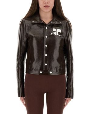 Courreges Vinyl Jacket "reedition" - Brown