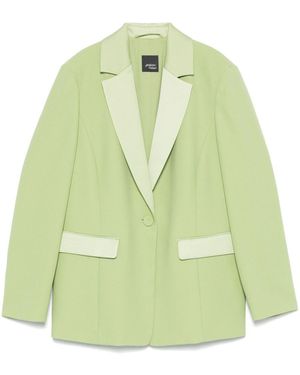 Marina Rinaldi Single-Breasted 'Mandare' Blazer - Green