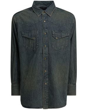 Beams Plus "Western Double Dye" Shirt - Green