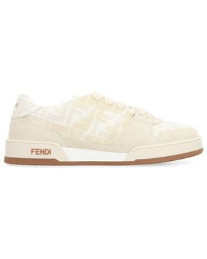 Fendi Match Low-Top Sneakers - White