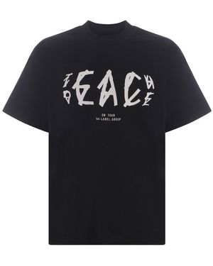 M44 LABEL GROUP T-Shirt 44Label Group "Peace" - Black