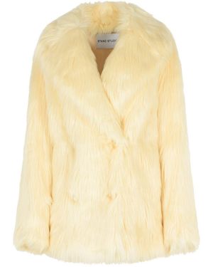 Stand Studio 'Katalina' Faux Fur Coat - Natural