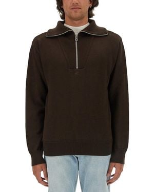 Courreges Knitted Polo - Black