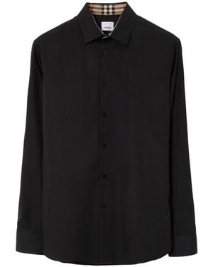 Burberry Momogram Pattern Shirt - Black