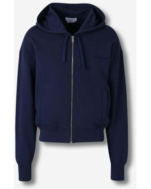 McQueen Zip Hooded Sweatshirt - Blue
