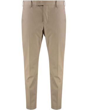 PT Torino Silkochino Slim Fit Pants - Natural