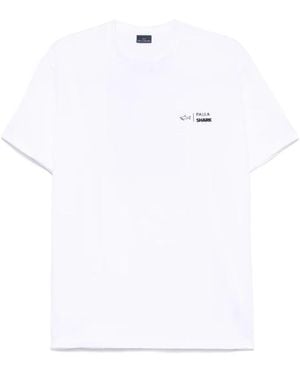 Paul & Shark Ocean Print Cotton T-Shirt - White