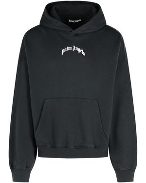 Palm Angels Cotton Sweatshirt - Black