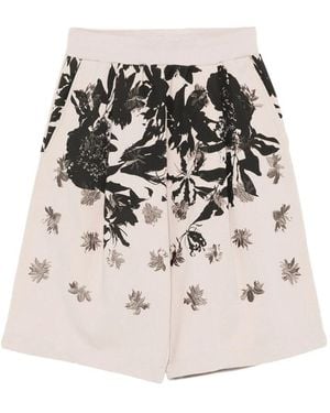 Dries Van Noten Neutrals Shorts - Multicolor