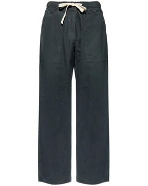Palm Angels "Curved Logo Loose" Pants - Blue