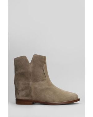 Via Roma 15 Ankle Boots Inside Wedge - Brown