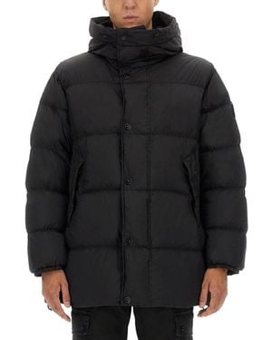 Stone Island "Crinckle Reps Ny" Padded Parka - Black