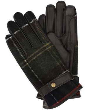 Barbour Aubrey Classic Tartan Gloves - Black