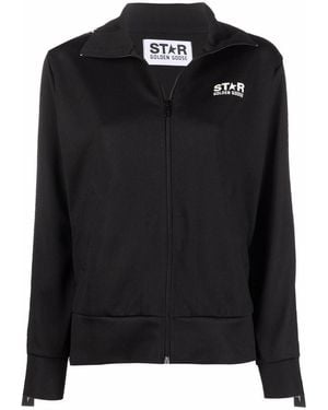 ジャケット Golden  ZIPPED DENISE TRACK JACKET GOLDEN GOOSE - Denise Logo Band Zipped Track Jacket Golden